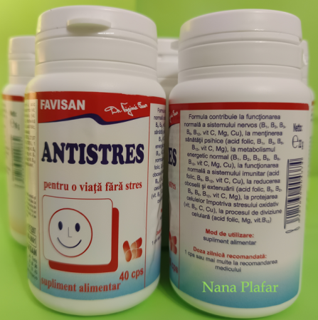 ANTISTRES, 40 capsule, favisan la Nana Plafar [2]