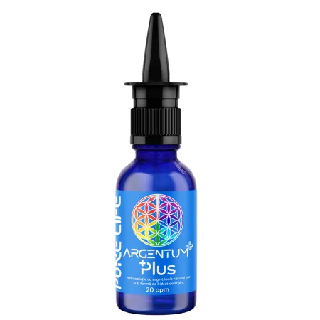 igiena orala - Argint coloidal ARGENTUM Plus 20ppm, Pure Life la Nana Plafar