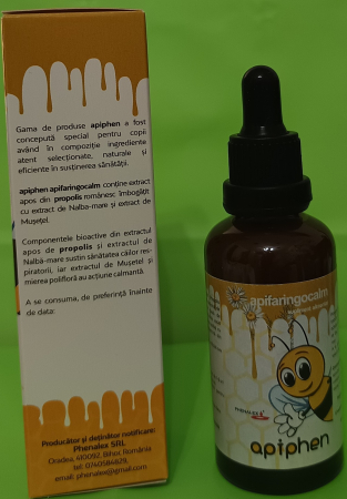 APIFARINGOCALM APIPHEN amigdalite, faringite, laringite, tuse seaca, 50ml, Phenalex [4]