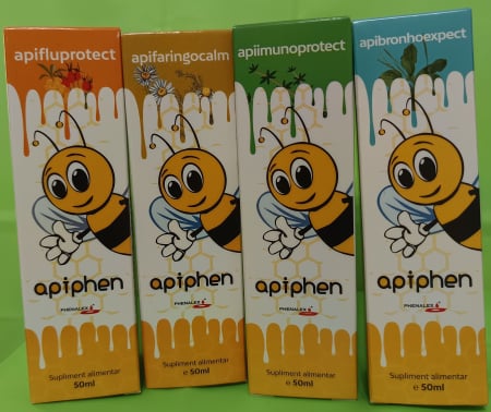 APIIMUNOPROTECT  APIPHEN intarirea imunitatii copii, 50ml, Phenalex la Nana Plafar [1]