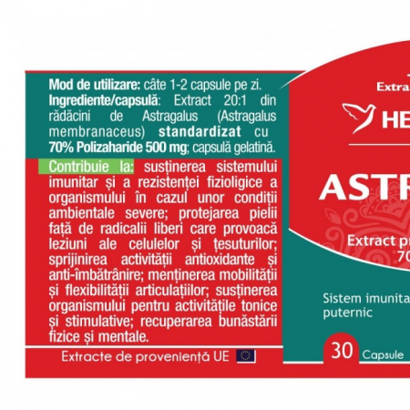 ASTRAGALUS pentru imunitate 500mg, Herbagetica [1]