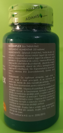 B COMPLEX, Adams Supplements la Nana Plafar [2]