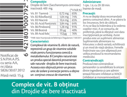 B COMPLEX NATURAL 30 capsule Rotta Natura  la Nana Plafar [1]