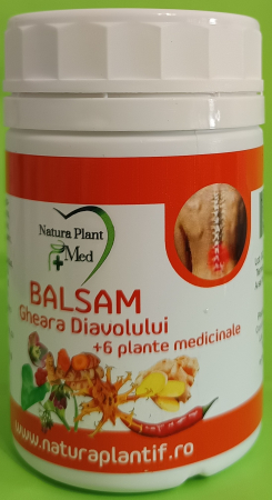 balsam - BALSAM Gheara Diavolului + 6 plante medicinale,  250 ml, Natura Plant la Nana Plafar