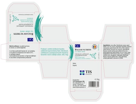 BALSAM NUTRITIV pentru ingrijirea BUZELOR  Aloe Vera Q4U, 6 g, Tis Farmaceutic la Nana Plafar [1]