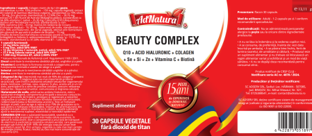 BEAUTY COMPLEX pentru Piele, Par si Unghii, AdNatura [2]