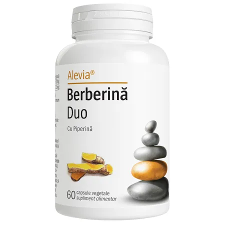 metabolism hepatic - BERBERINA Duo cu Piperina 400mg, 60 capsule vegetale, Alevia la Nana Plafar