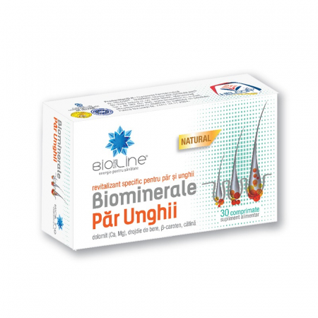 frumusete - Biominerale Par Unghii, 30 comprimate, BioSunLine la Nana Plafar