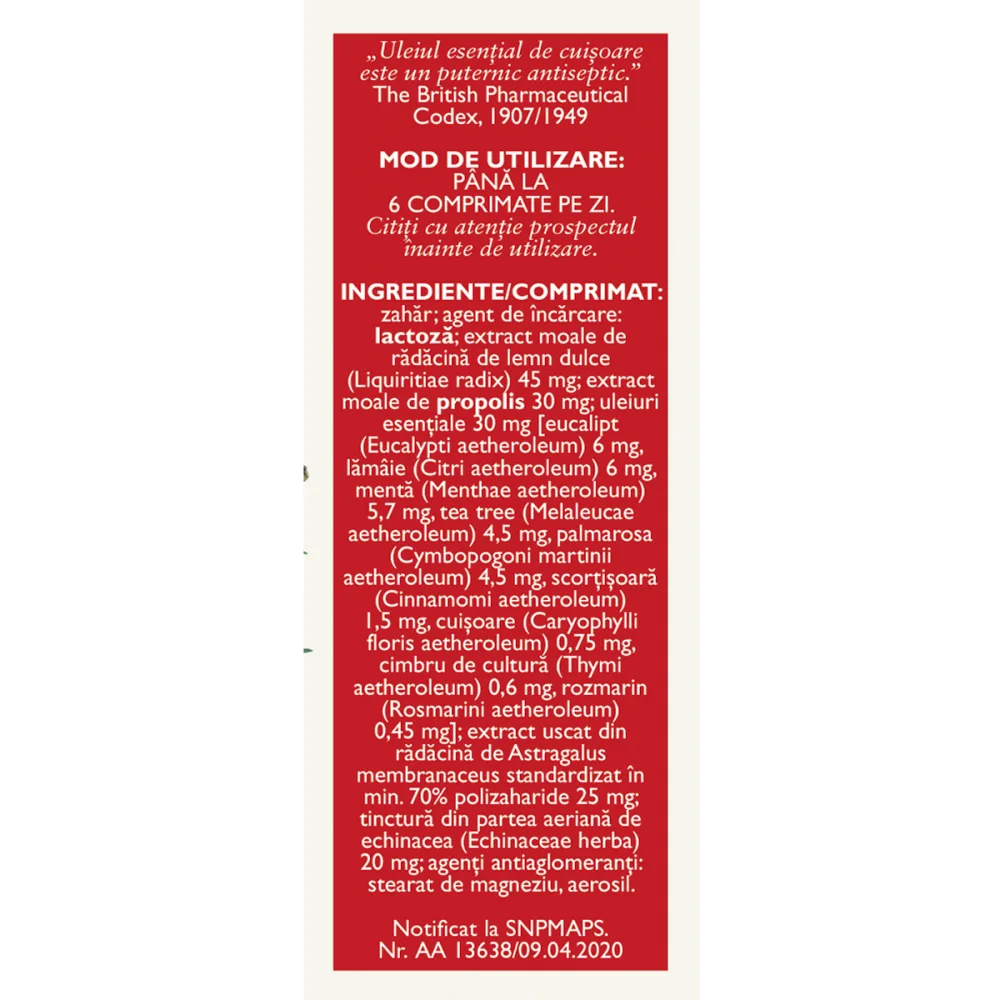 BIOSEPT PROTECT (BIOSEPT PLUS)  A24, 30 comprimate de supt, Fares [1]