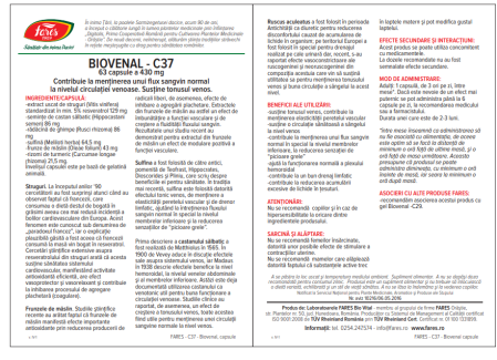 BIOVENAL C37, 63 capsule, Fares [3]