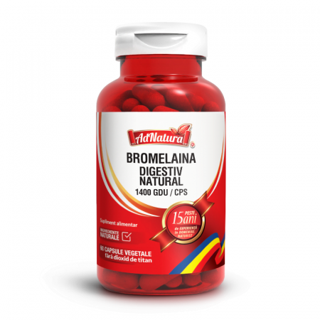 Digestiv Natural BROMELAINA 1400 GDU, AdNatura  la Nana Plafar [1]
