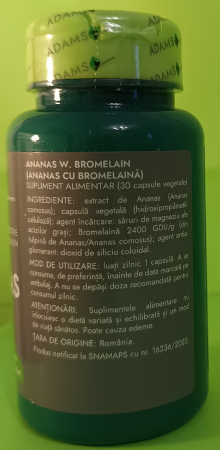 BROMELAINA extract Ananas , Adams Supplements [2]