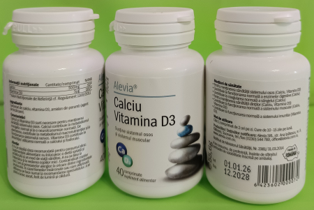 CALCIU VITAMINA D3, Alevia [2]