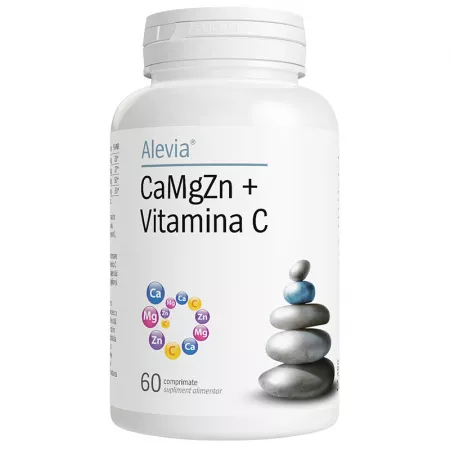 sanatatea dintilor - CaMgZn + Vitamina C, 60 comprimate, Alevia la Nana Plafar
