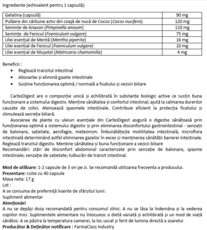 CARBODIGEST, FarmaClass [3]