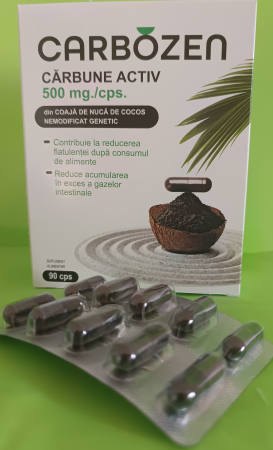 CARBOZEN CARBUNE ACTIV, 500 mg, Rotta Natura la Nana Plafar [1]