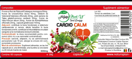 Cardio Calm, 60 capsule, Natura Plant   la Nana Plaf ar [1]