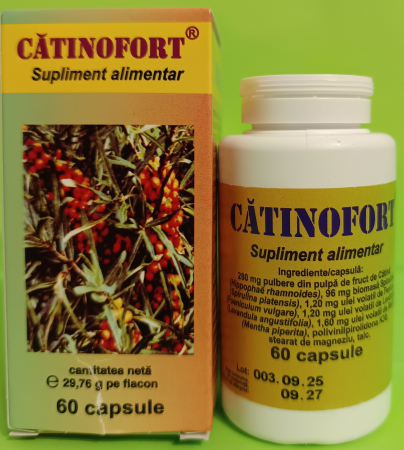 CATINOFORT cu CATINA si SPIRULINA, 60 capsule, Hofigal la Nana Plafar