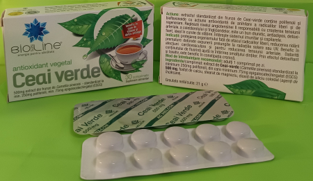 Ceai verde – comprimate pentru slabit, 30 comprimate, BioSunLine la Nana Plafar [2]