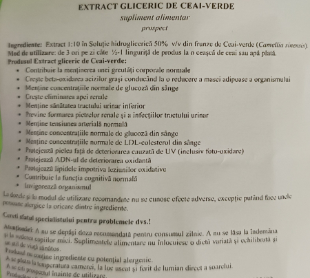 CEAI VERDE , DETOXIFIERE EXTRACTE FARA ALCOOL 50ML AdNatura la Nana Plafar [3]