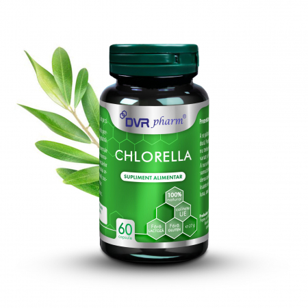 detoxifiere celulara - CHLORELLA 350mg, 60 capsule, DVR