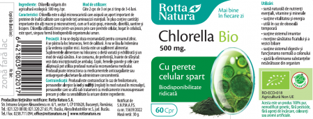 CHLORELLA BIO 500 mg, Rotta Natura [1]