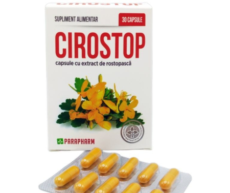 sanatatea ficatului - CIROSTOP 30 capsule Parapharm la Nana Plafar