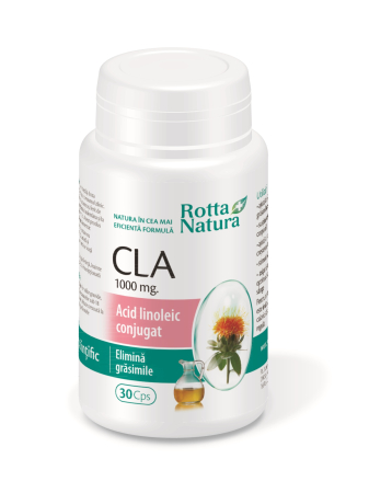 CLA Acid Linoleic Conjugat din ulei de Sofranel 1000mg, Rotta Natura la Nana Plafar