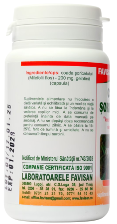 Coada Soricelului 40 capsule, FAVISAN la Nana Plafar [1]