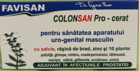 COLONSAN PRO CERAT (pentru barbati) 10 supozitoare, Favisan