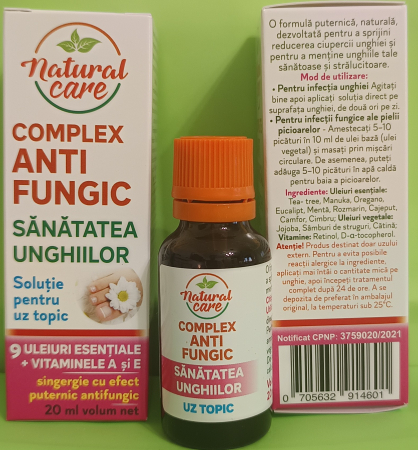 Complex AntiFungic pentru unghii, 20 ml, Justin Pharma la Nana Plafar [1]