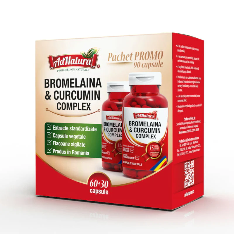 Complex de BROMELAINA si CURCUMIN, AdNatura la Nana Plafar [2]