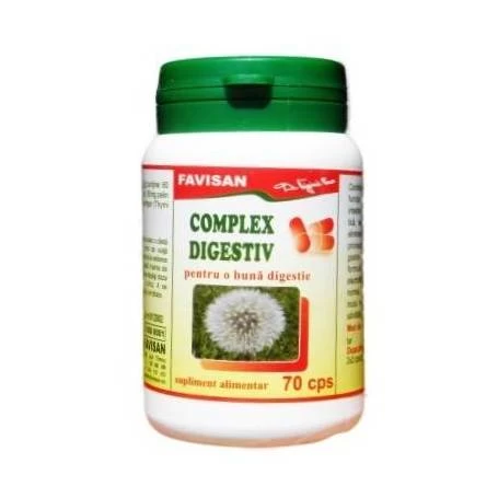enzime digestive - COMPLEX DIGESTIV 70 capsule, FAVISAN la Nana Plafar