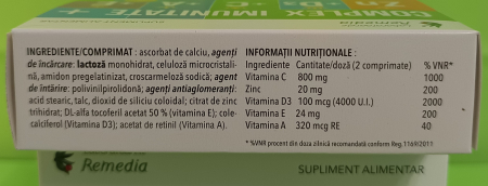 COMPLEX IMUNITATE PLUS 30 comprimate Remedia la Nana Plafar [1]