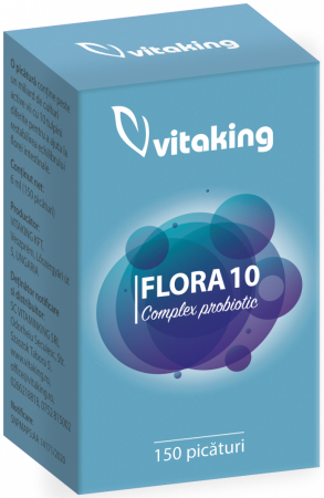 Complex Probiotic Flora 10 tipuri de bacterii, 6 ml, Vitaking [1]