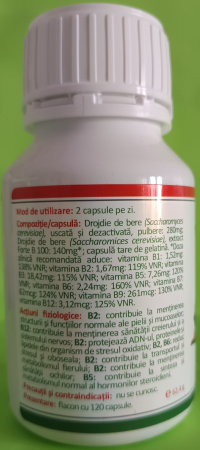 COMPLEX VITAMINA B NATURAL 120 capsule, Health Nutrition [1]