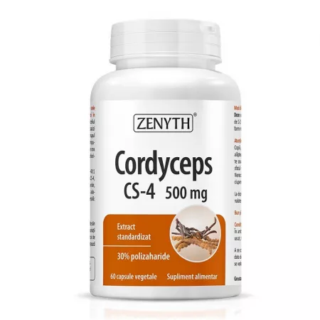 antiaterosclerotic cardiovascular adulti - Cordyceps CS-4, 500 mg, 60 capsule, Zenyth
