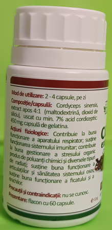 CORDYCEPS Sinensis Extract Forte 450mg, Health Nutrition la Nana Plafar [3]