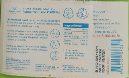 CREION NAZAL aroma-inhalator, Bertram la Nana Plafar [11]