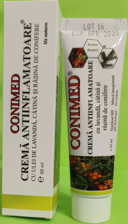 dureri articulatii uz extern - CREMA  Antiinflamatoare CONIMED, 50 ml, Elzin Plant la Nana Plafar