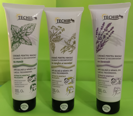 Crema ANTIREUMATICA cu Menta pentru masaj calmant si reconfortant, 125gr,Techir [1]