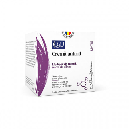 ingrijirea Tenului - CREMA de FATA ANTIRID cu LAPTISOR de MATCA, MIERE de ALBINE 50ml, TIS Farmaceutic