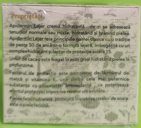 CREMA APIDERMIN, 50 ml, Complex Apicol la Nana Plafar [1]