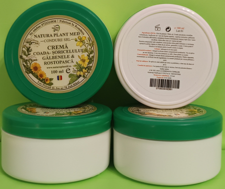 CREMA Coada Soricelului, Rostopasca, Galbenele 100ml Natura Plant la Nana Plafar [1]