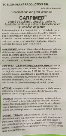 CREMA cu PROPOLIS Rasina de CONIFERE si Extract de CASTANE 50ml, ElzinPlant [2]