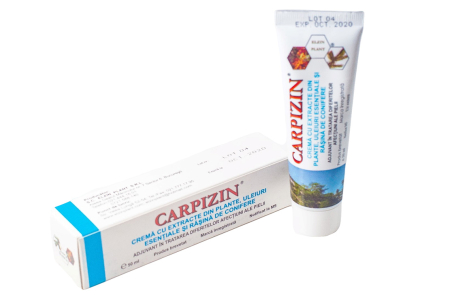 psoriazis, pitiriazis verzicolor, - CREMA cu extracte de plante, uleiuri esentiale si rasina de conifere CARPIZIN, 50ml, ElzinPlant la Nana Plafar
