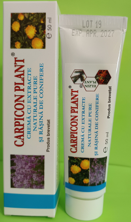 CREMA cu extracte naturale pure și rasina de conifere Carpicon Plant, 50 ml, ElzinPlant la Nana Plafar