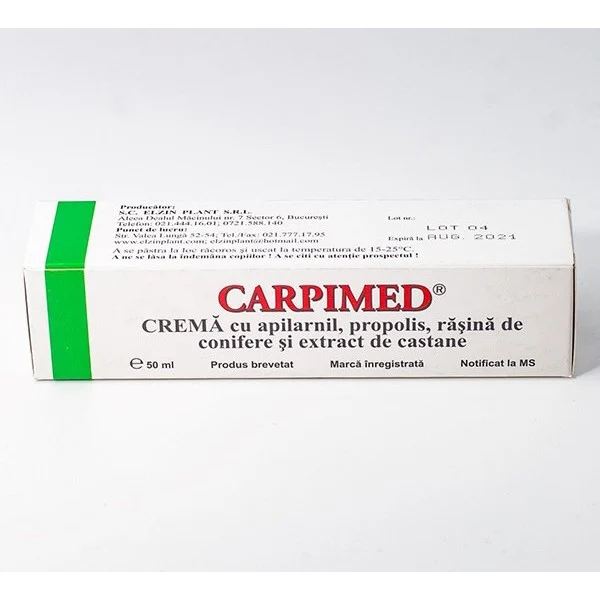 hemoroizi crema unguent - CREMA cu PROPOLIS Rasina de CONIFERE si Extract de CASTANE 50ml, ElzinPlant