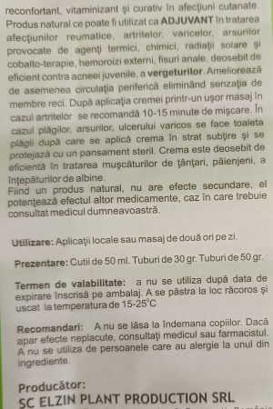 CREMA cu PROPOLIS si EXTRACT uleios din Rasina de Conifere, 50ml, ElzinPlant [2]