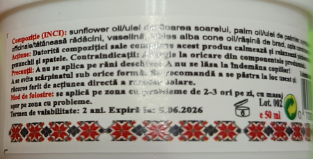 Crema cu TATANEASA, 50 ml - NATURA PLANT la Nana Plafar [1]